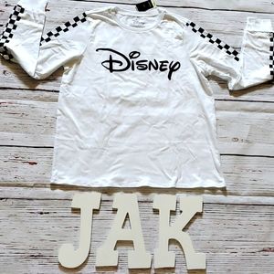 🆕️ DISNEY BOX LUNCH L/S WHITE CHECKERED SHIRT